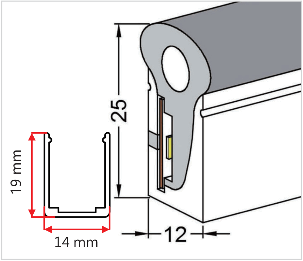 3020 side bend led neon light